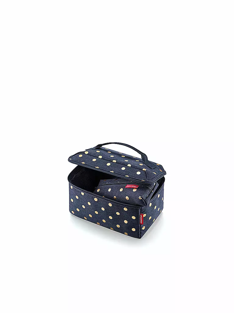 REISENTHEL | Beautycase Set Metallic Dots 2-tlg. Blue | dunkelblau