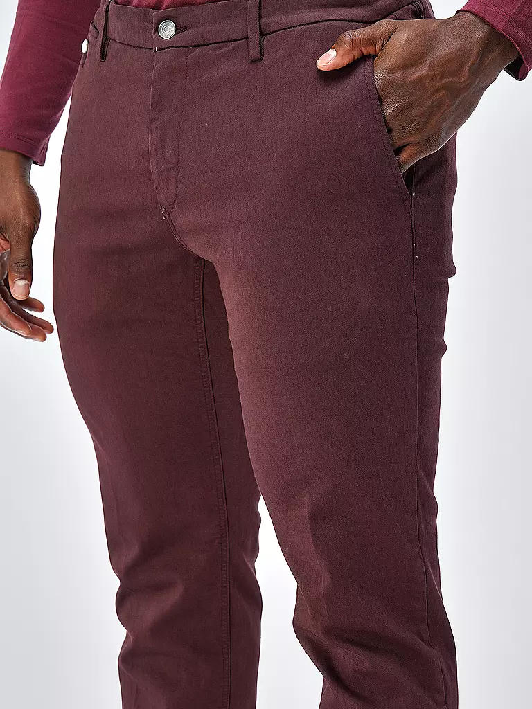 REPLAY | Chino Regular Fit HYPERFLEX BENNI | rot