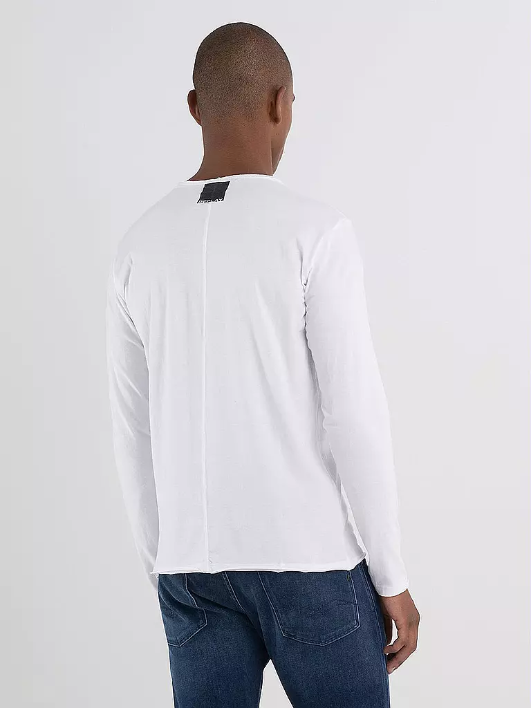 REPLAY | Langarmshirt  | weiss