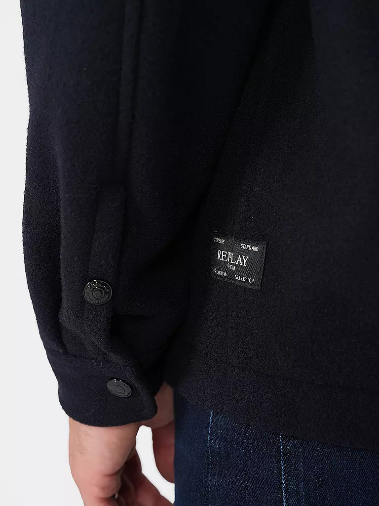 REPLAY | Overshirt | blau