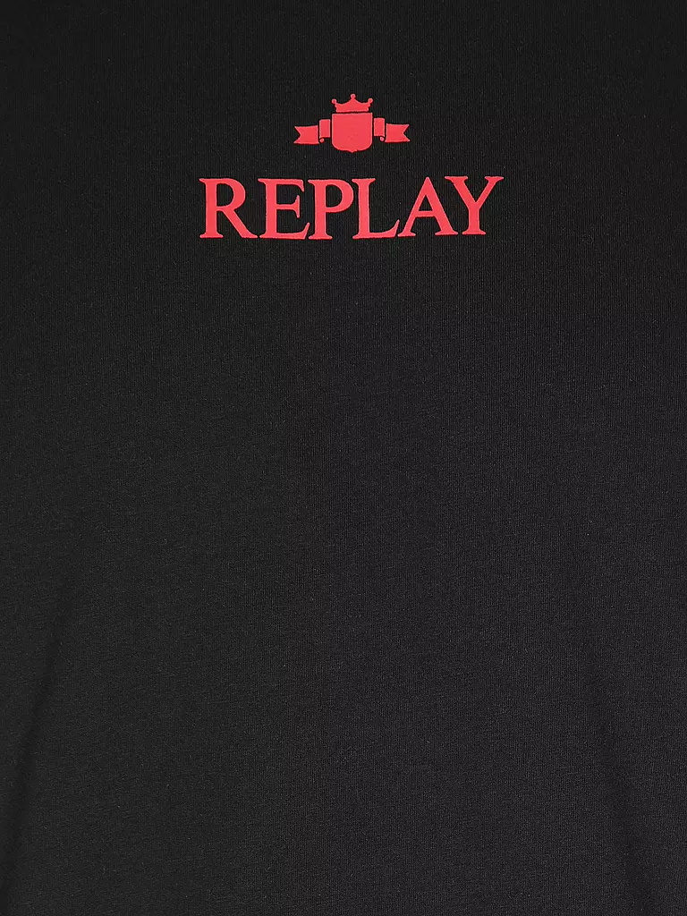 REPLAY | T-Shirt  | schwarz