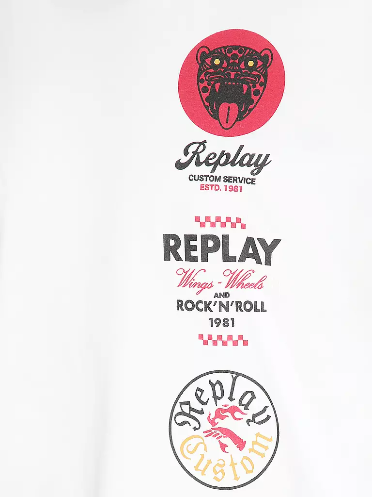 REPLAY | T-Shirt  | weiss