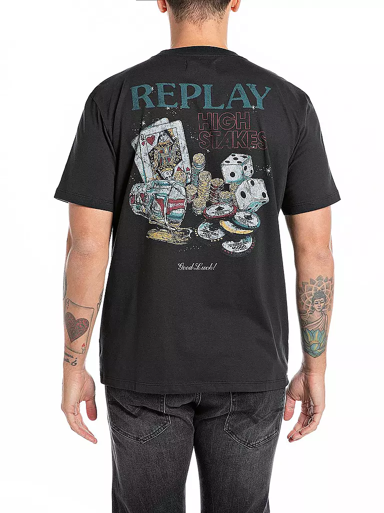 REPLAY | T-Shirt | schwarz