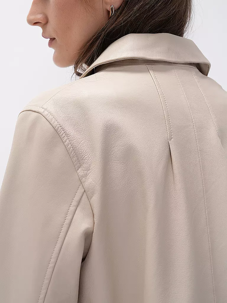 RIANI | Lederjacke | creme