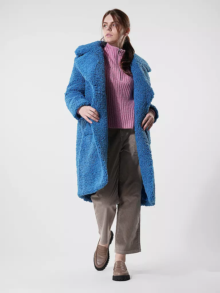 RICH & ROYAL | Jacke in Felloptik | blau