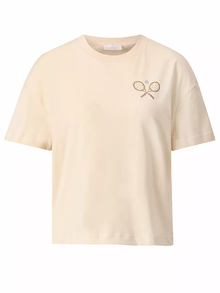 RICH & ROYAL | T-Shirt  | beige