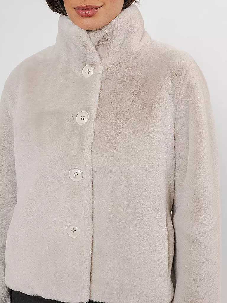 RINO&PELLE | Jacke in Felloptik VIE | creme