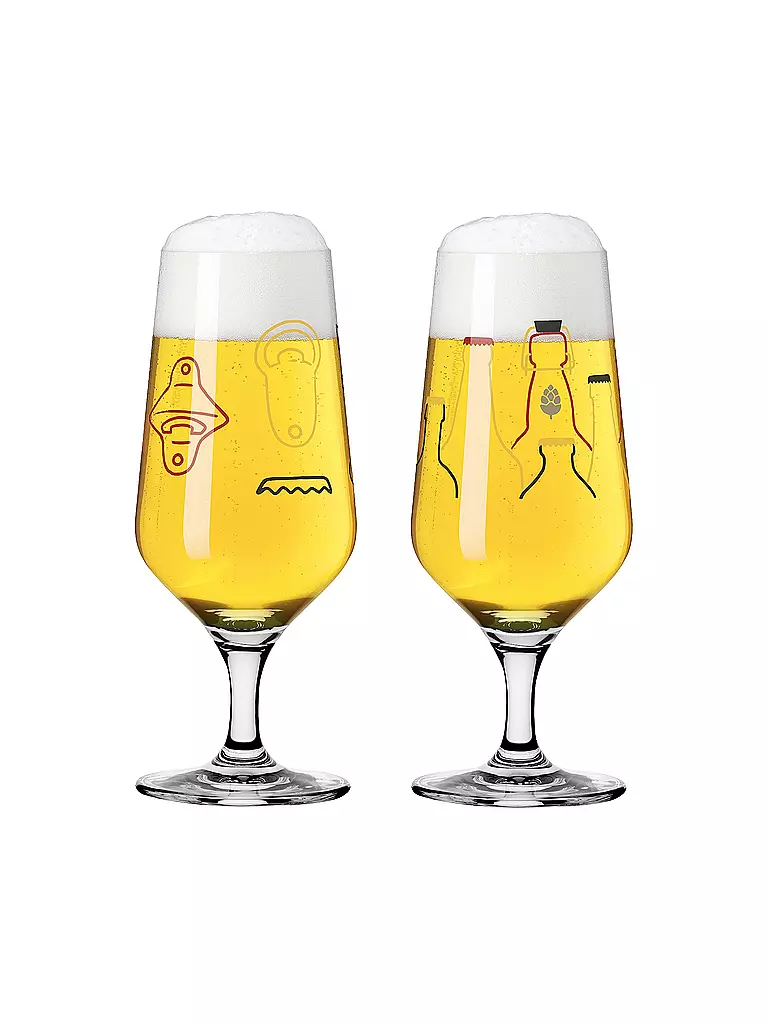 RITZENHOFF | Bierglas 2er Set BRAUCHZEIT PILS #13 #14 | bunt