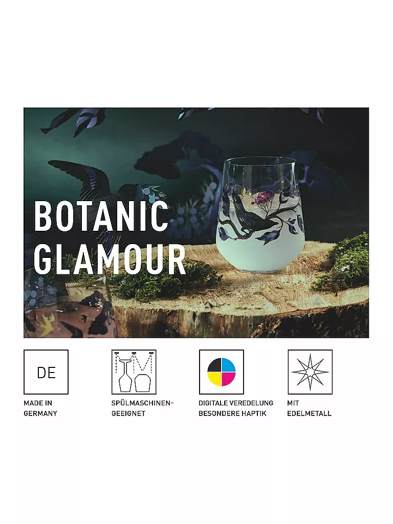 RITZENHOFF | Gin Tumbler 2-er Set BOTANIC GLAMOUR #7 #8 Good Wives | bunt