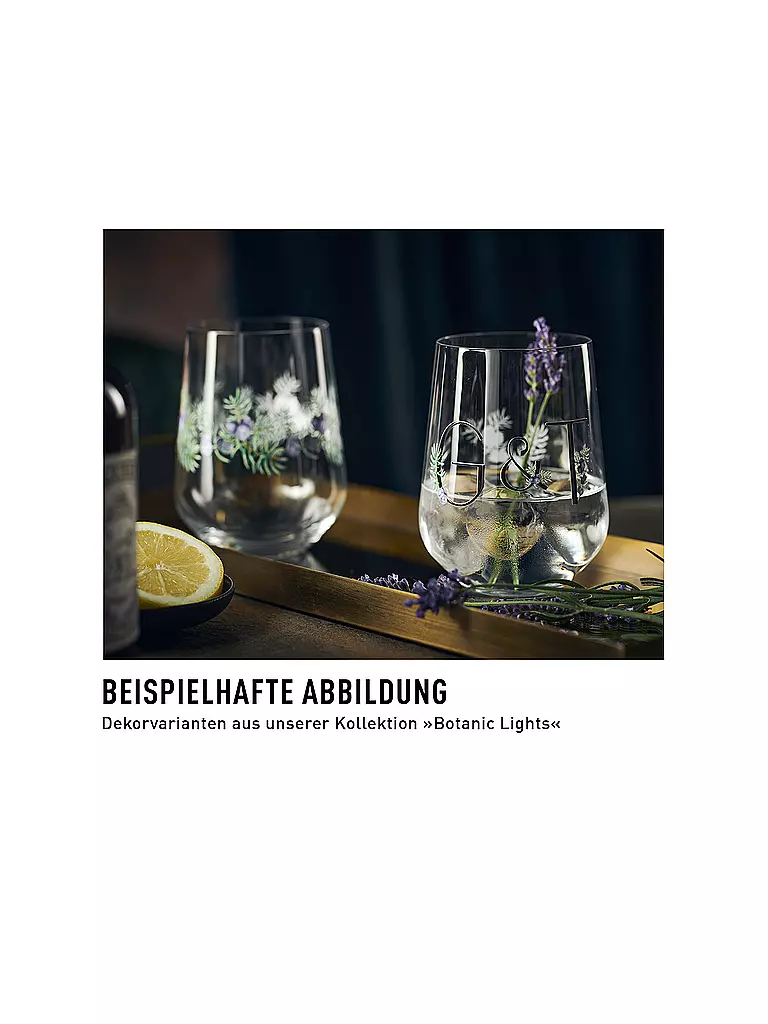 RITZENHOFF | Gin Tumbler 2-er Set BOTANIC LIGHTS #9 #10 Olaf Hajek 2024 | bunt