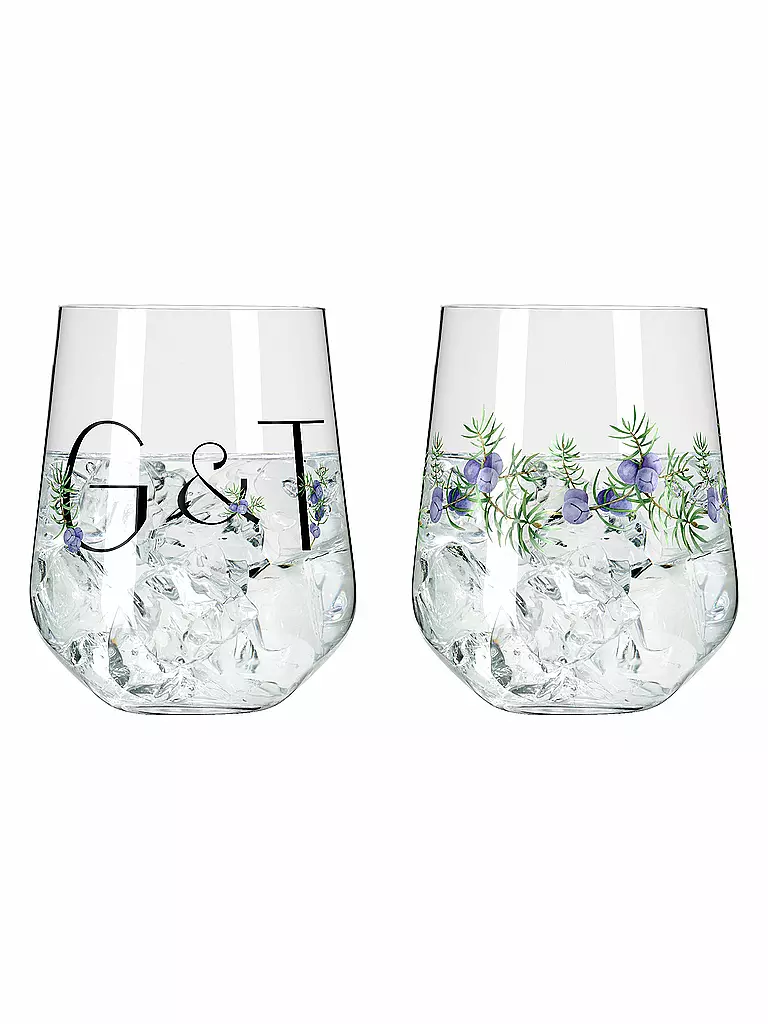 RITZENHOFF | Gin Tumbler 2-er Set BOTANIC LIGHTS  #5 #6 Design Team | bunt