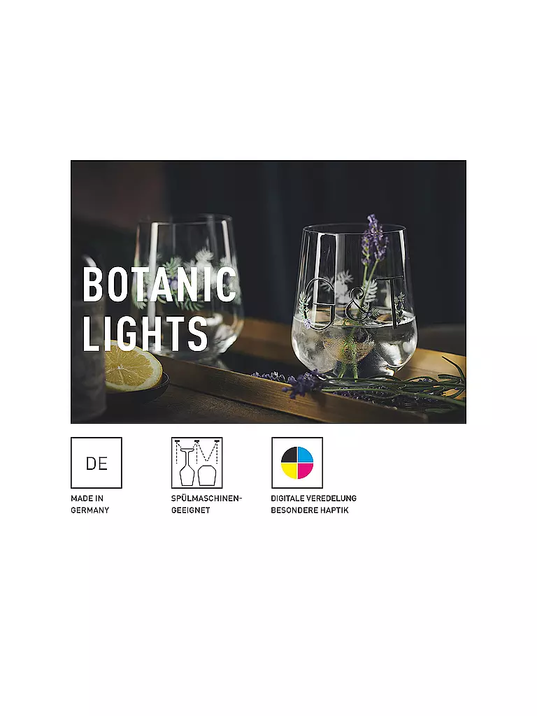 RITZENHOFF | Gin Tumbler 2-er Set BOTANIC LIGHTS  #5 #6 Design Team | bunt