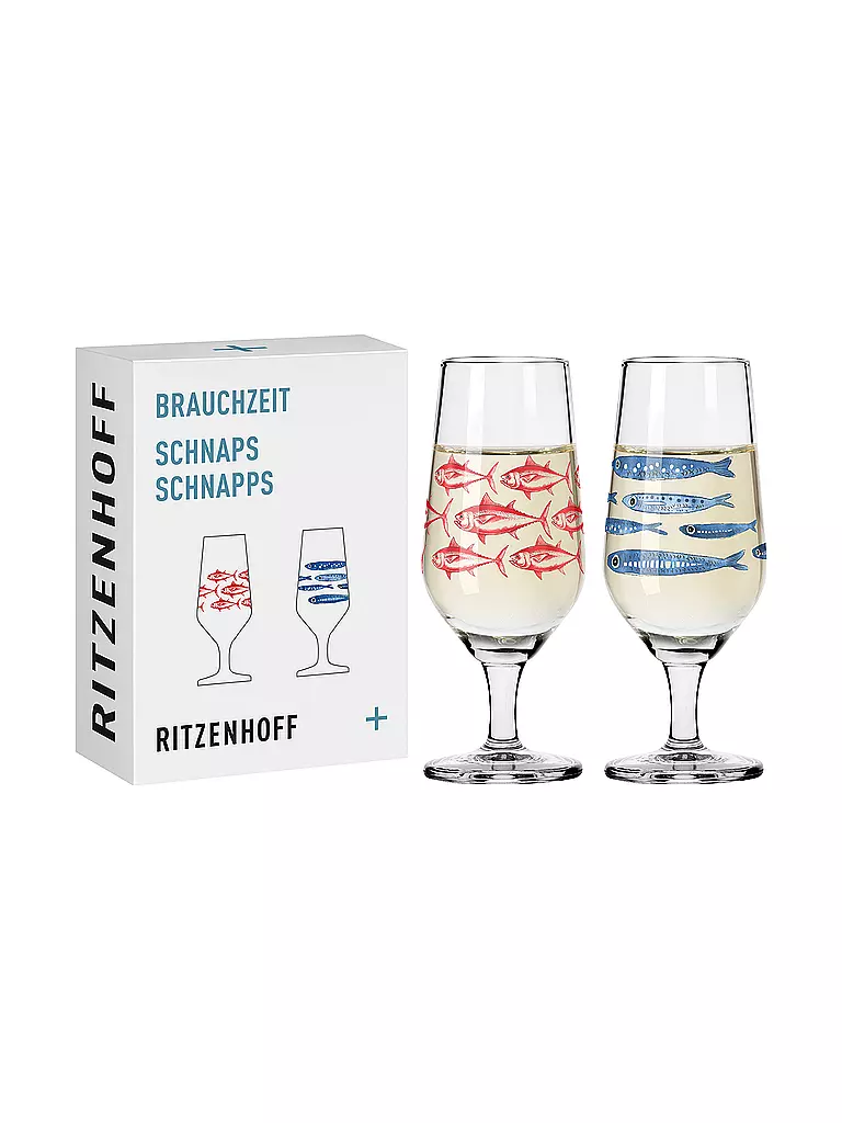 RITZENHOFF | Schnapsglas 2-er Set BRAUCHZEIT #3 und #4 Daniela Garreton 2023 | bunt