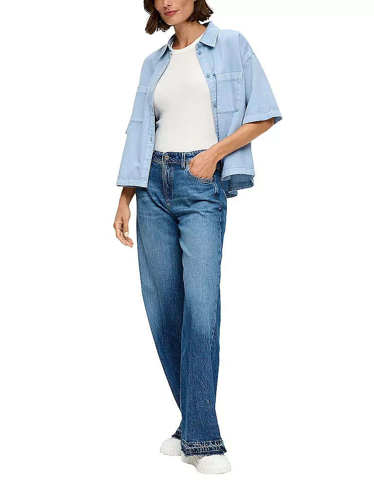 S.OLIVER | Jeans Wide Leg | blau