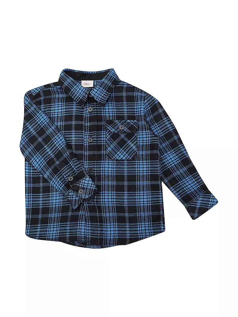 S.OLIVER | Jungen Flanellhemd | blau