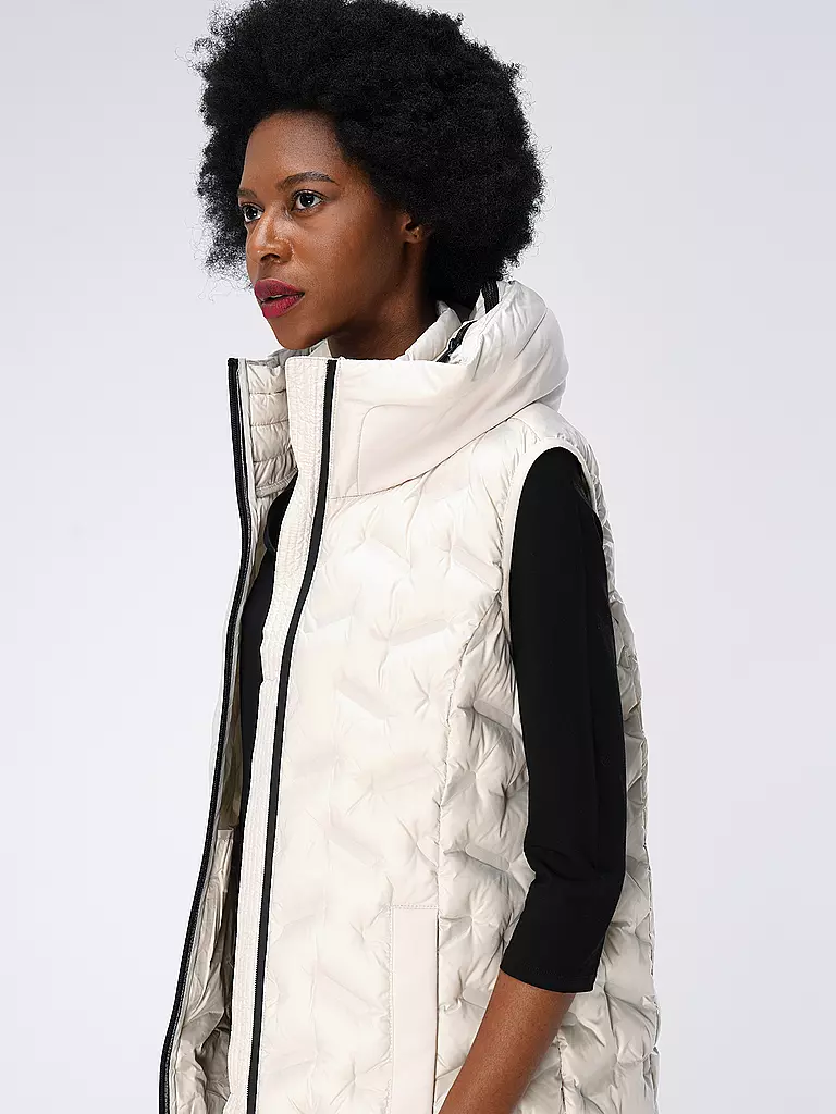 S.OLIVER | Steppgilet | weiss