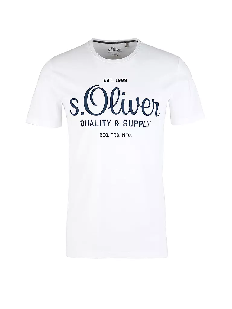 S.OLIVER | T Shirt Regular Fit  | weiß