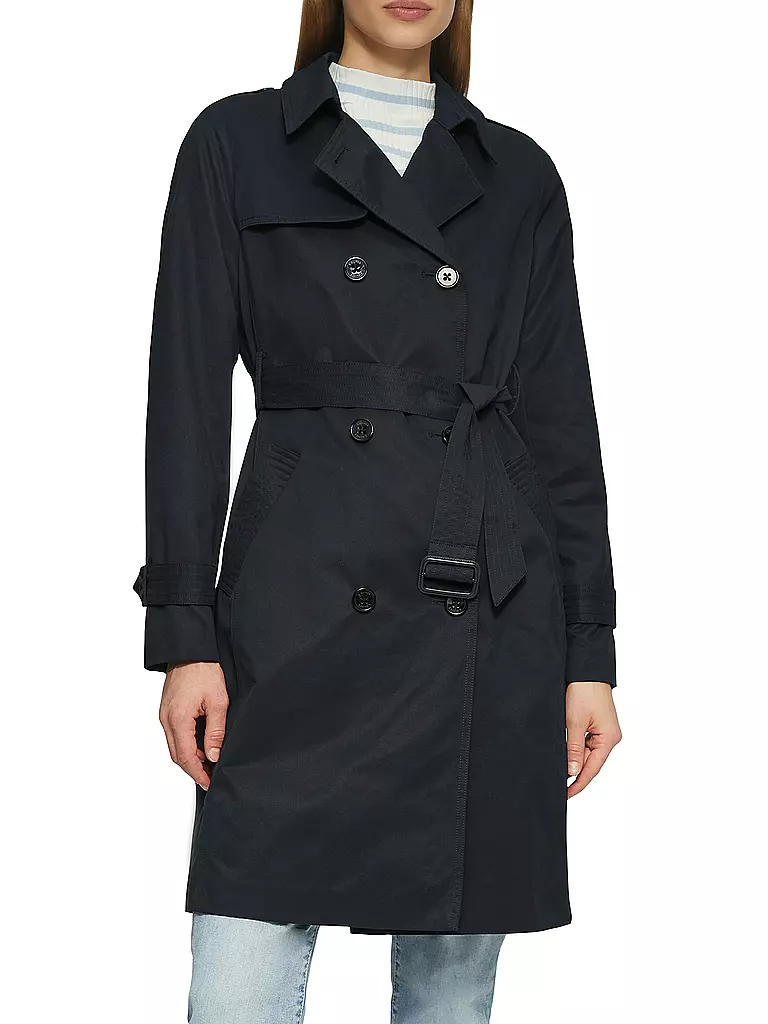 S.OLIVER | Trenchcoat  | dunkelblau