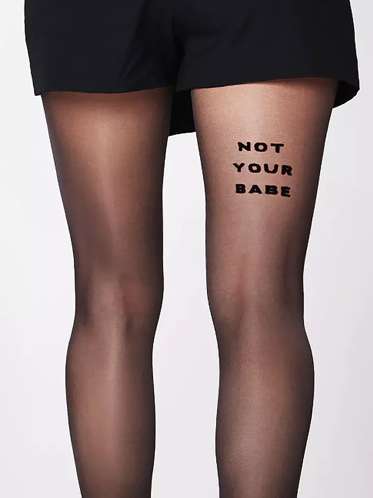 SAINT SASS | Strumpfhose NOT YOUR BABE 40 neongelb | gelb