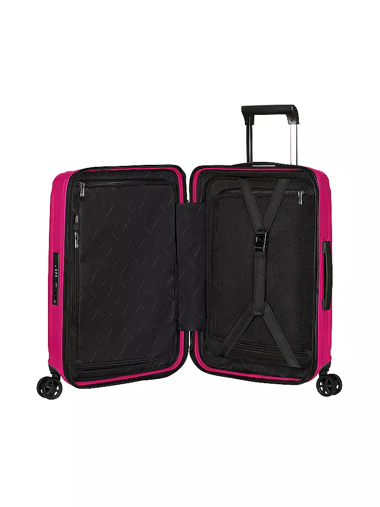 SAMSONITE | Trolley  NUON SPINNER 55cm erweiterbar metallic ruby | hellgrau