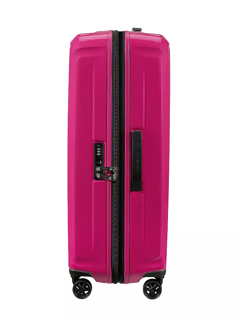 SAMSONITE | Trolley  NUON SPINNER 75cm erweiterbar metallic ruby | hellgrau