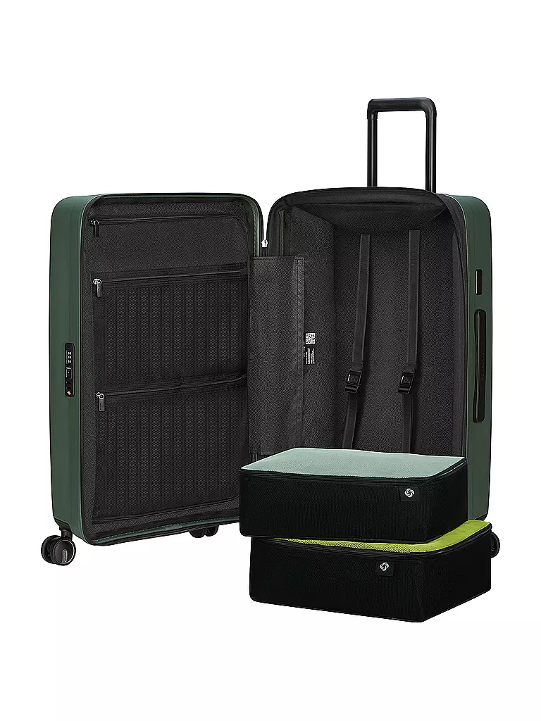 SAMSONITE | Trolley  RESTACKD SPINNER 68cm erweiterbar sage | schwarz