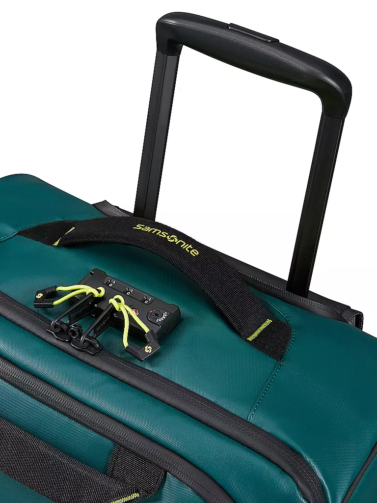 SAMSONITE | Trolley ECODRIVER DUFFEL BACKPACK 55cm Dark Teal/Lime | petrol