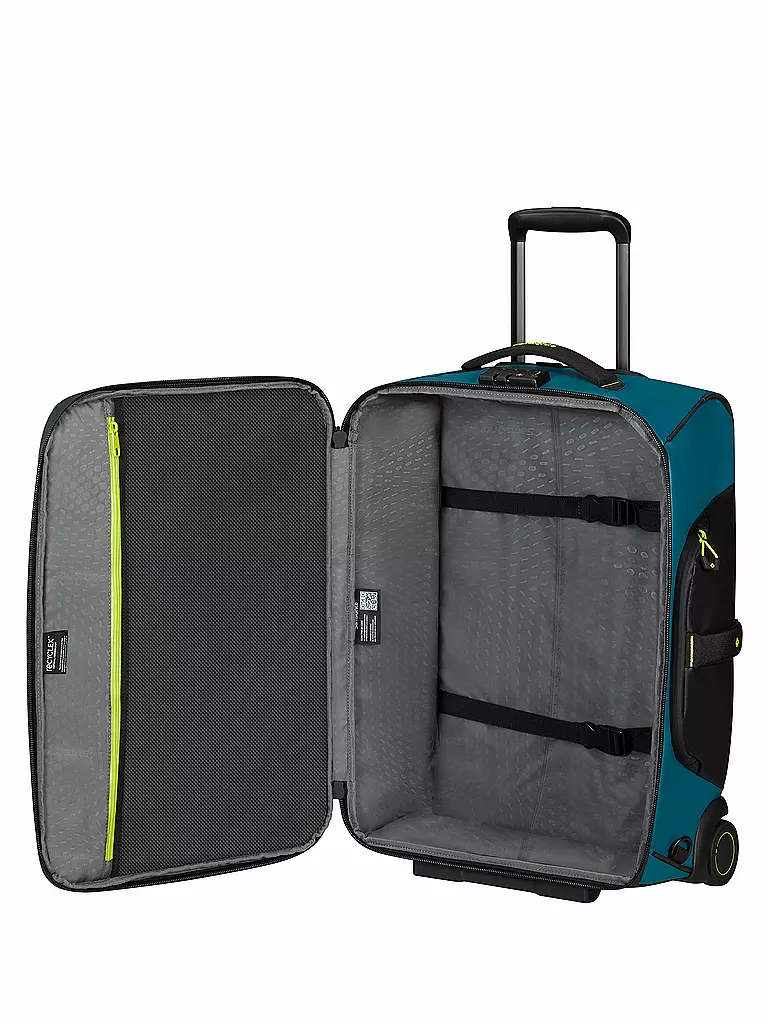 SAMSONITE | Trolley ECODRIVER DUFFEL BACKPACK55cm Petrol Blue / Lime | petrol