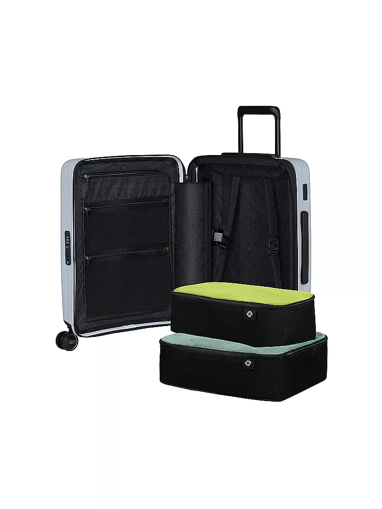 SAMSONITE | Trolley RESTACKED SPINNER 55cm erweiterbar glacier | hellblau