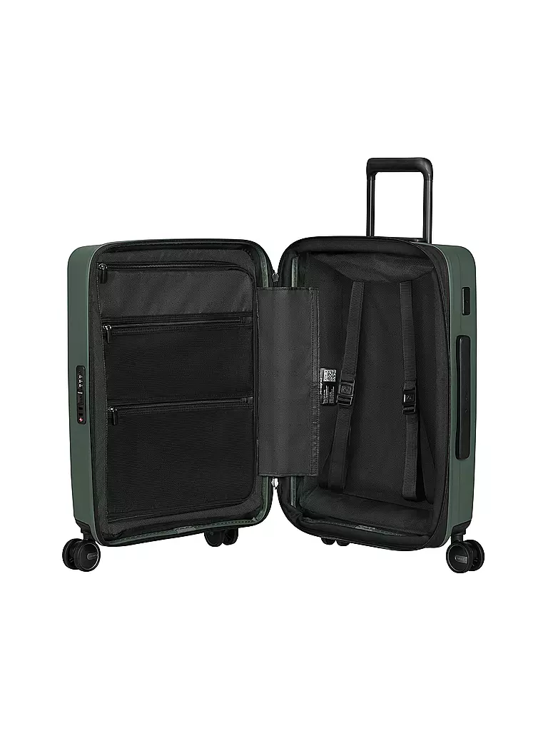 SAMSONITE | Trolley RESTACKED SPINNER 55cm erweiterbar sage | hellblau