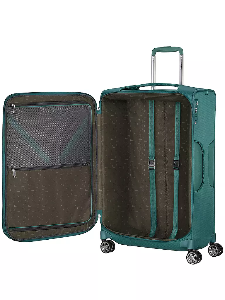 SAMSONITE | Trolley Weich D' LITE SPINNER 71cm erweiterbar northern blue | senf