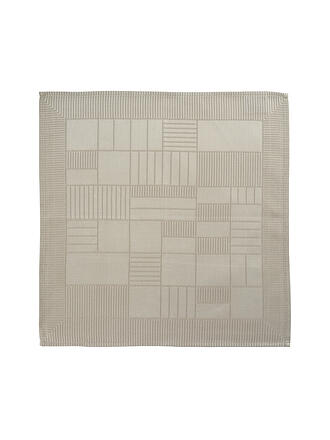 SANDER | Serviette Lexie Damast 45x45cm Moonbeam