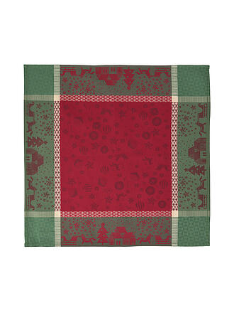 SANDER | Serviette WINTERWONDERLAND 47x47cm Red / Green