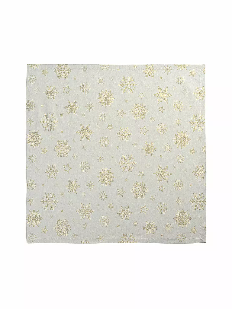 SANDER | Mitteldecke CRISTALLO NEVE 85x85cm Ecru | beige