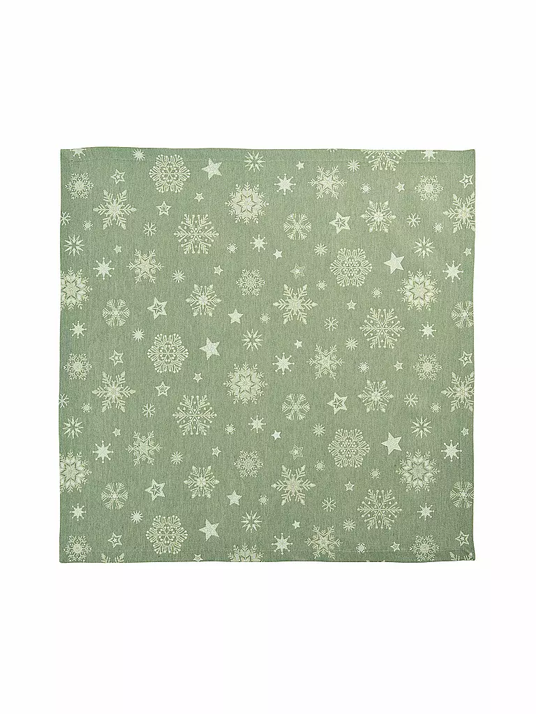 SANDER | Mitteldecke CRISTALLO NEVE 85x85cm Jade | hellgrün