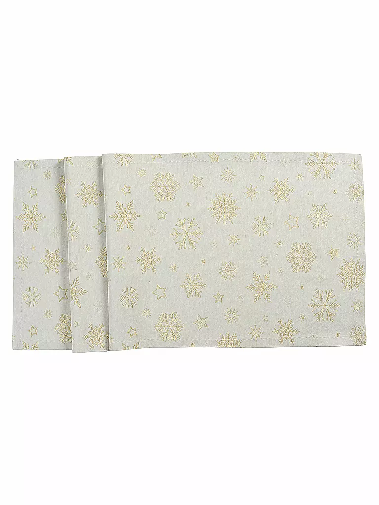 SANDER | Tischset CRISTALLO NEVE 30x50cm Ecru | beige