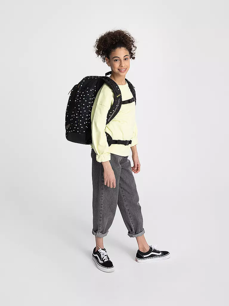 SATCH | Schulrucksack Air Lazy Daisy | schwarz