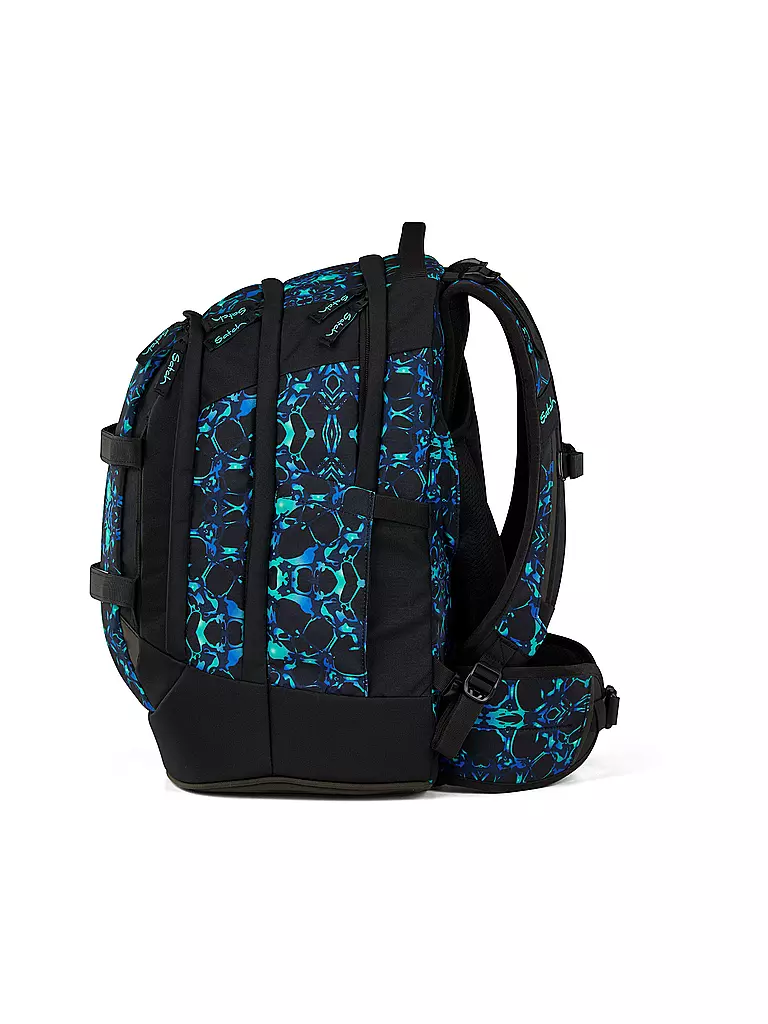 SATCH | Schulrucksack Pack  Caleido Blue | schwarz