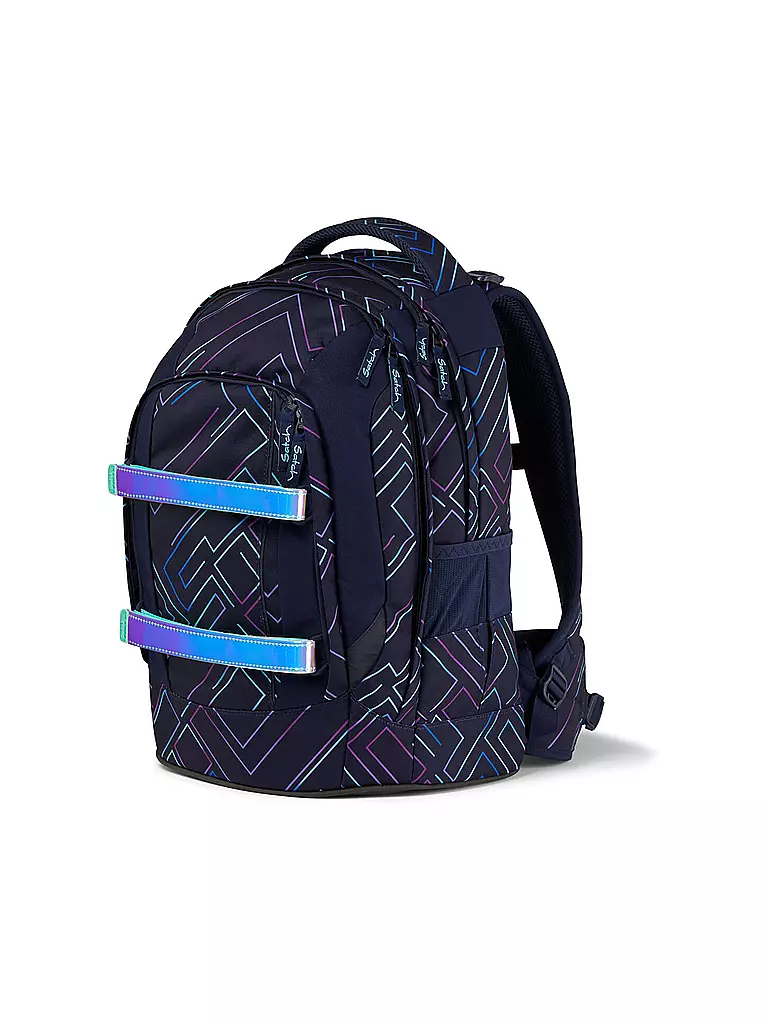 SATCH | Schulrucksack Satch Pack Purple Laser | schwarz