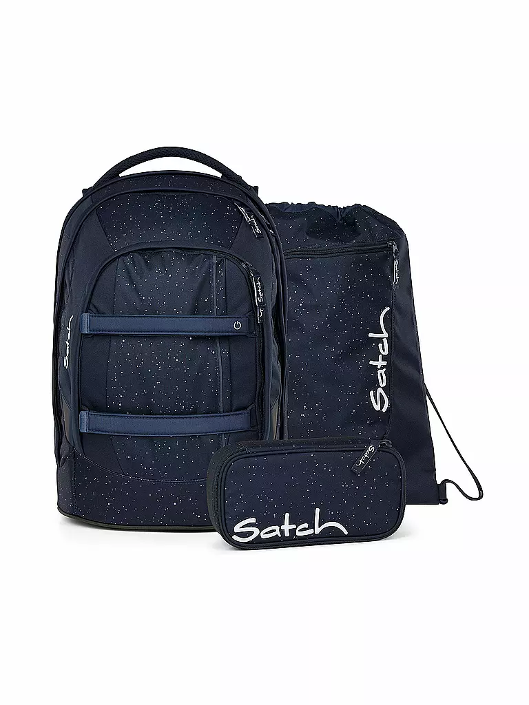 SATCH | Schulrucksack Set 3tlg Pack NIGHT SKY | dunkelblau