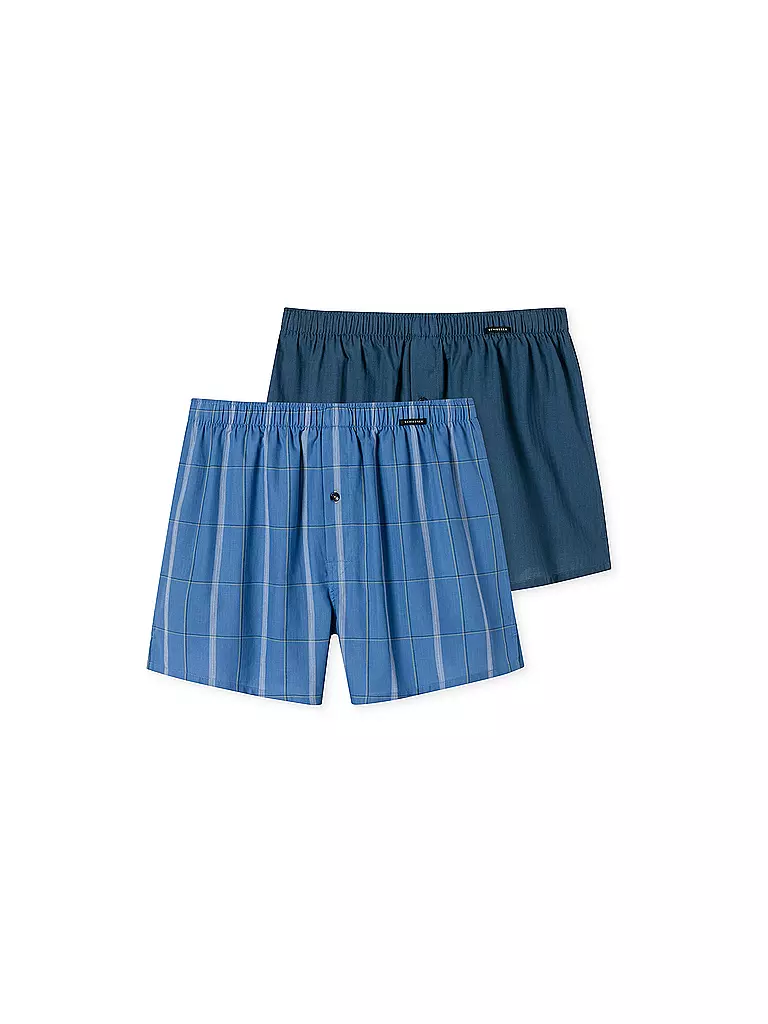 SCHIESSER | Boxershorts 2er Pkg. sortiert 7  | blau