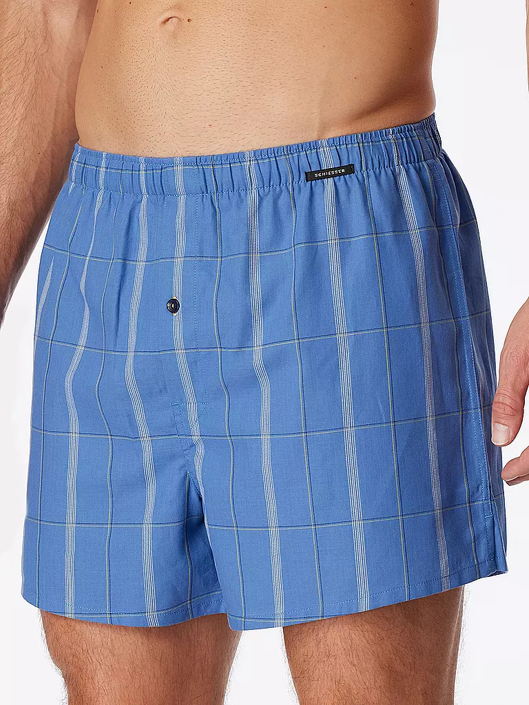 SCHIESSER | Boxershorts 2er Pkg. sortiert 7  | blau