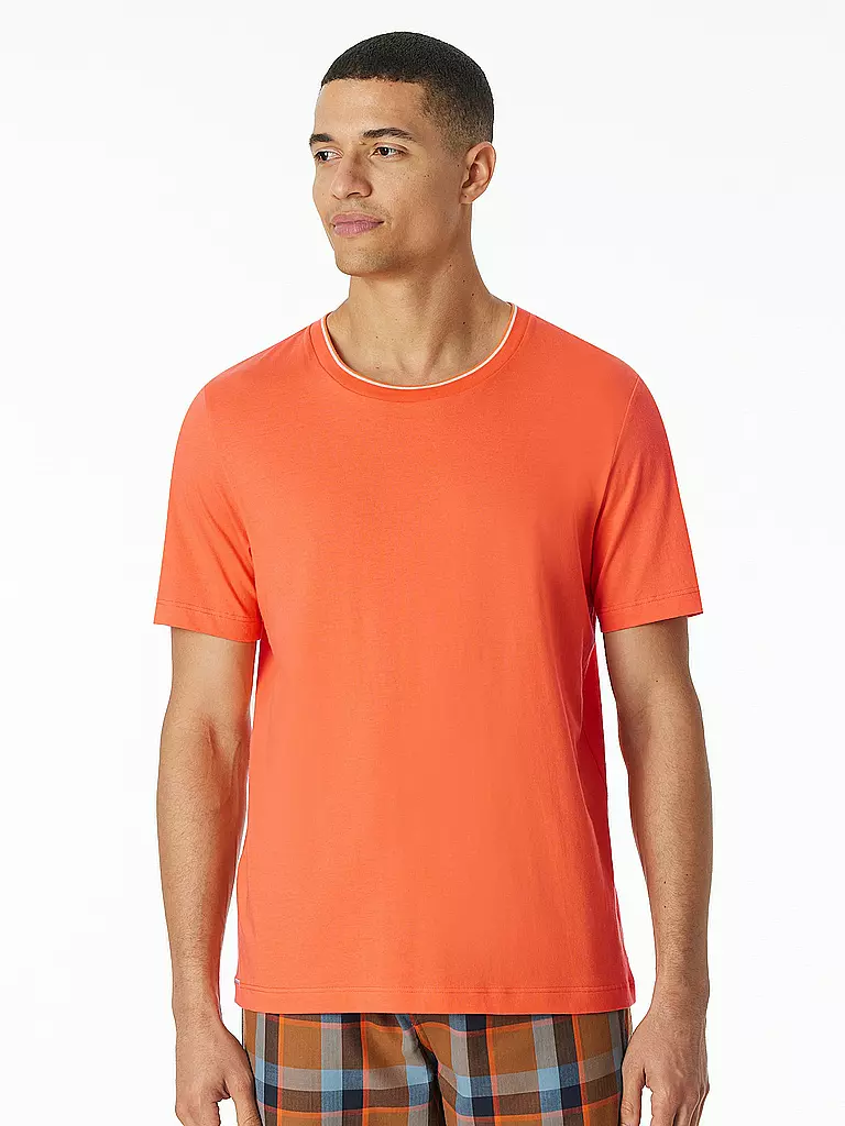 SCHIESSER | Pyjama T-Shirt | orange