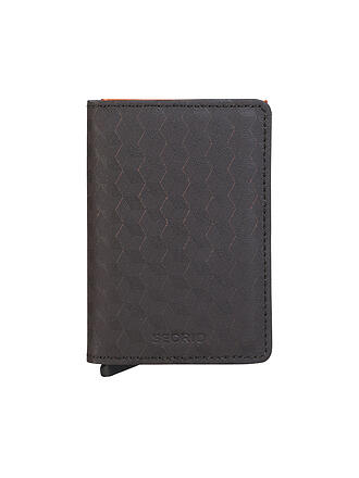 SECRID | Geldbörse - Slimwallet OPTICAL brown & orange