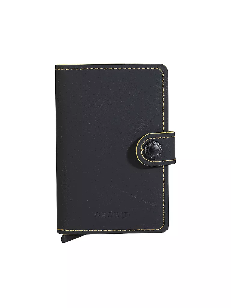 SECRID | Geldbörse - Miniwallet MATTE Mini black & ochre | schwarz