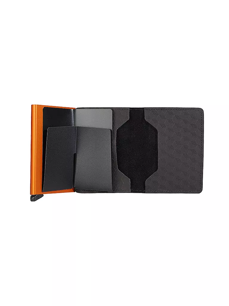 SECRID | Geldbörse - Slimwallet OPTICAL brown & orange | braun