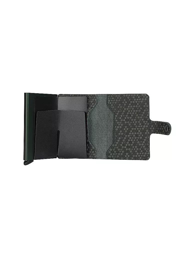 SECRID | Miniwallet HEXAGON Green | schwarz