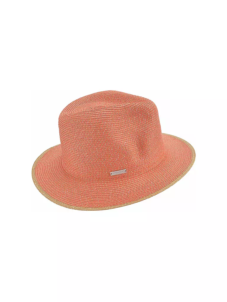 SEEBERGER | Strohhut - Fedora | orange