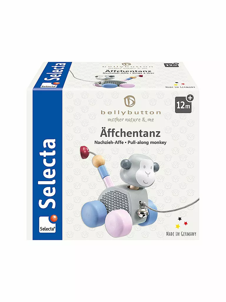 SELECTA | Äffchentanz, Nachzieh-Affe, 11 cm | keine Farbe