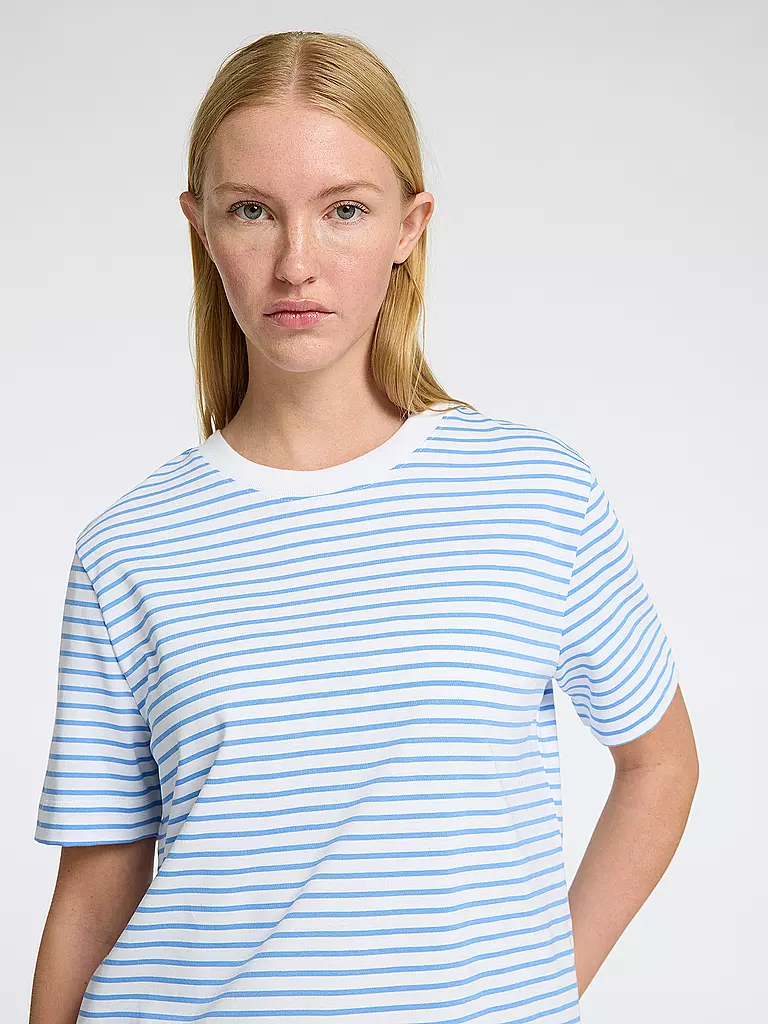 SELECTED FEMME | T-Shirt  SLFESSENTIAL | blau